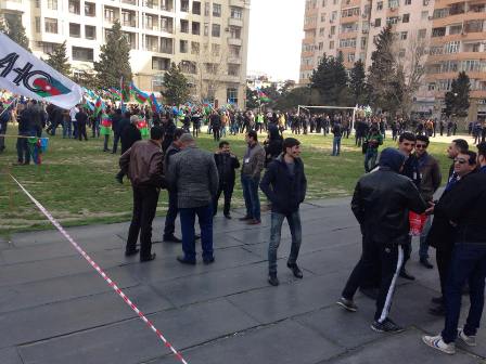 Mitinqdə 600 nəfər iştirak edib - Rəsmi məlumat